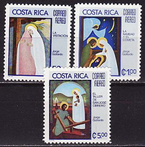 Коста Рика, 1975, Рождество, Живопись, 3 марки